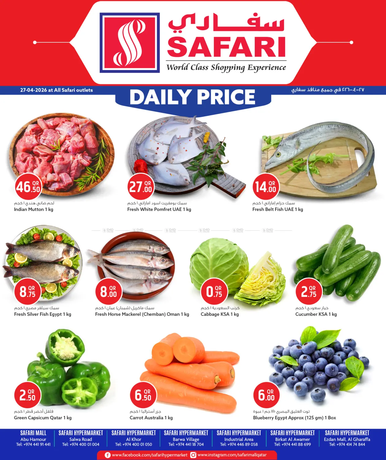 Daily Price in Al Shamal