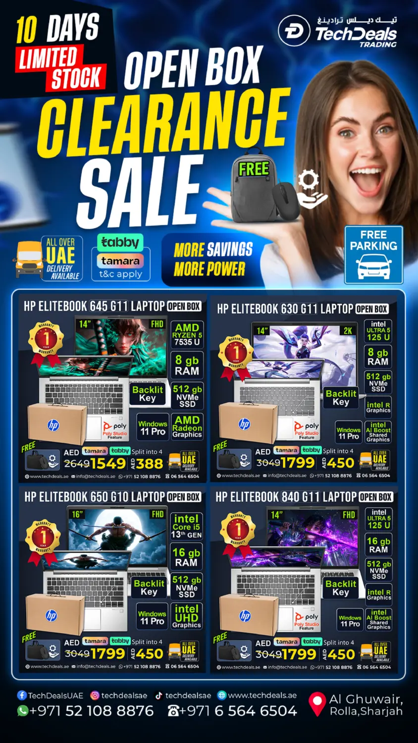 Open Box Clearance Sale in Sharjah / Ajman