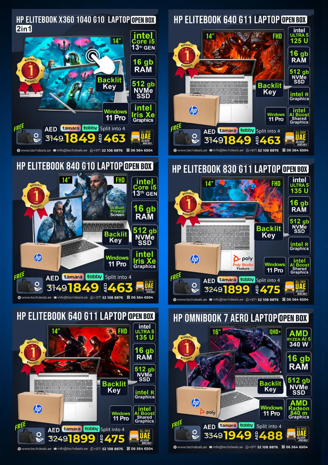 Open Box Clearance Sale in Sharjah / Ajman