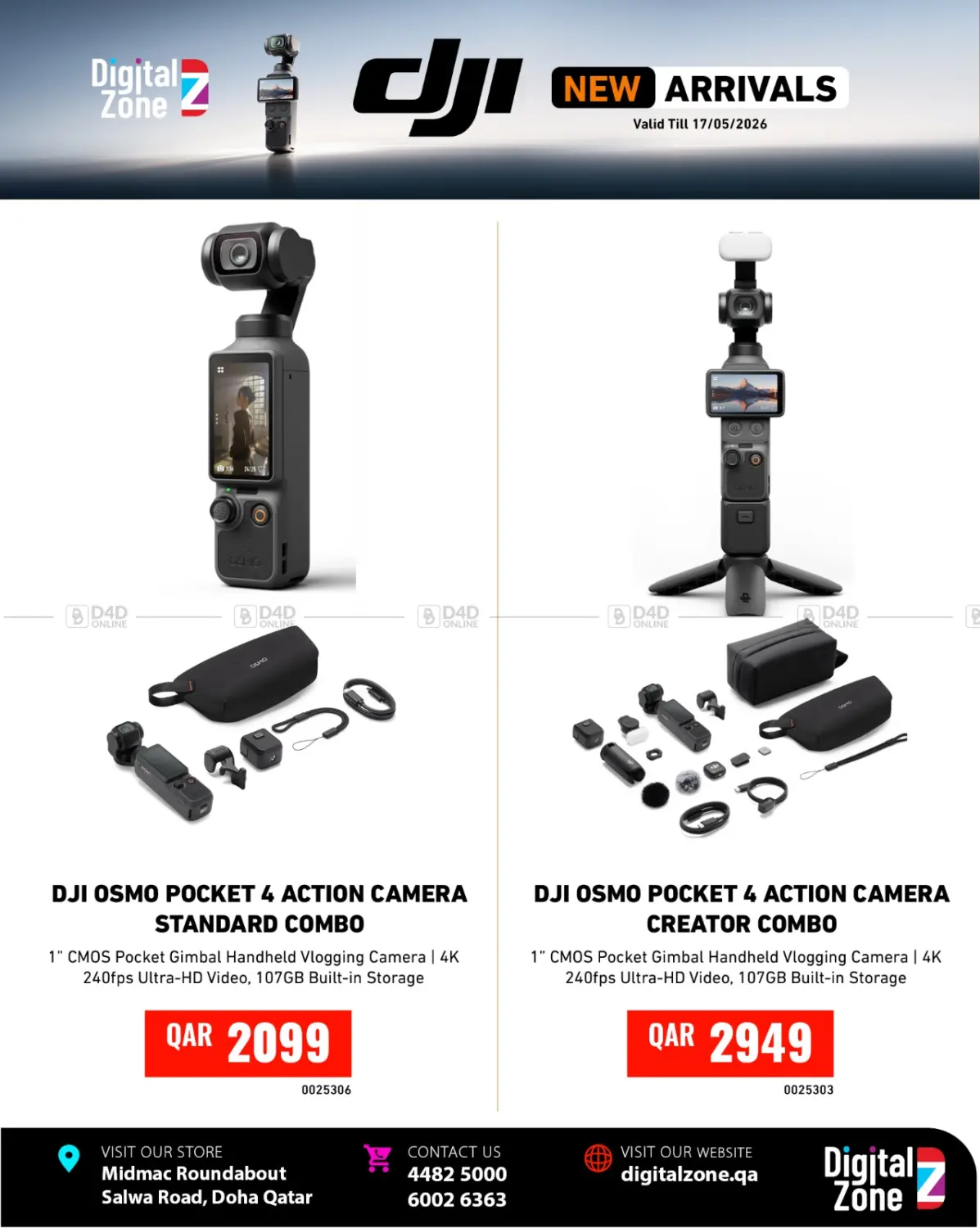 DJI Osmo Pocket 4 in Al Khor