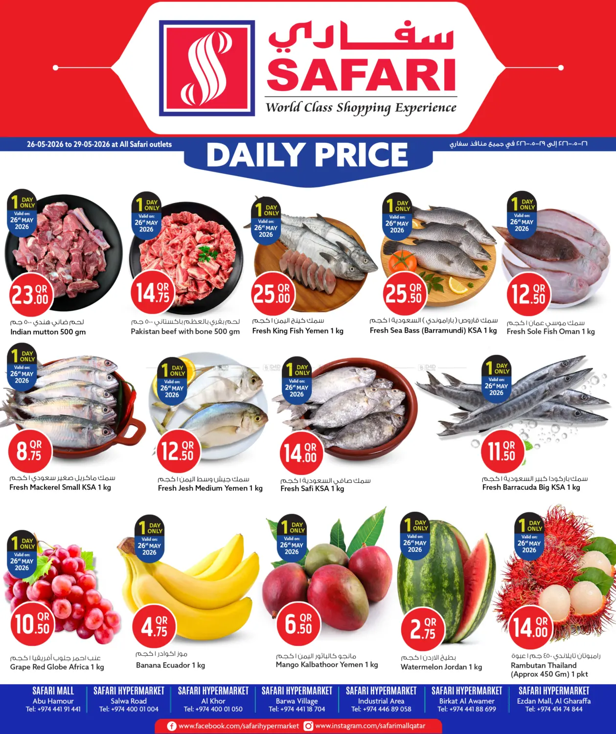 Daily Price in Al Khor