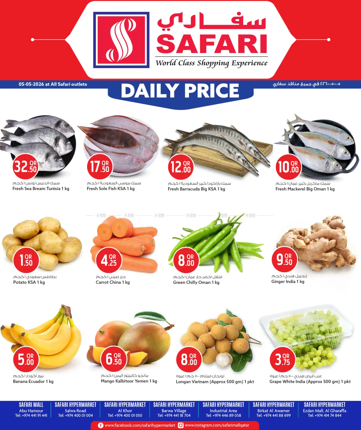 Daily Price in Al Khor