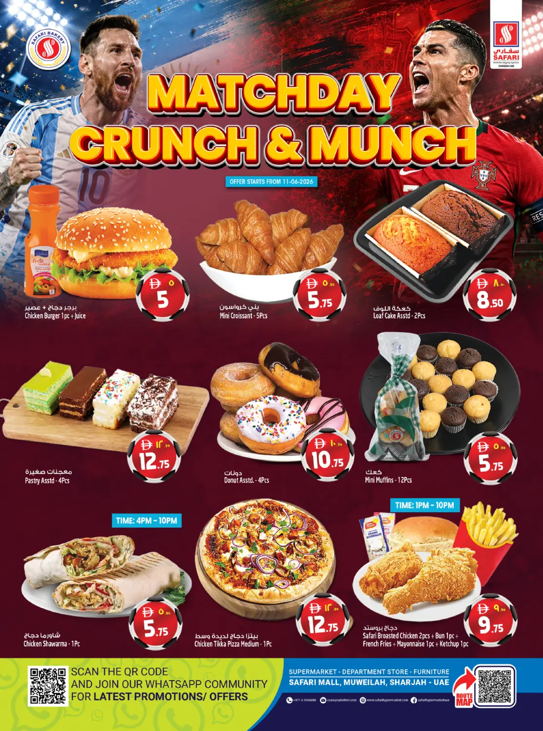 Matchday Crunch & Munch in Dubai