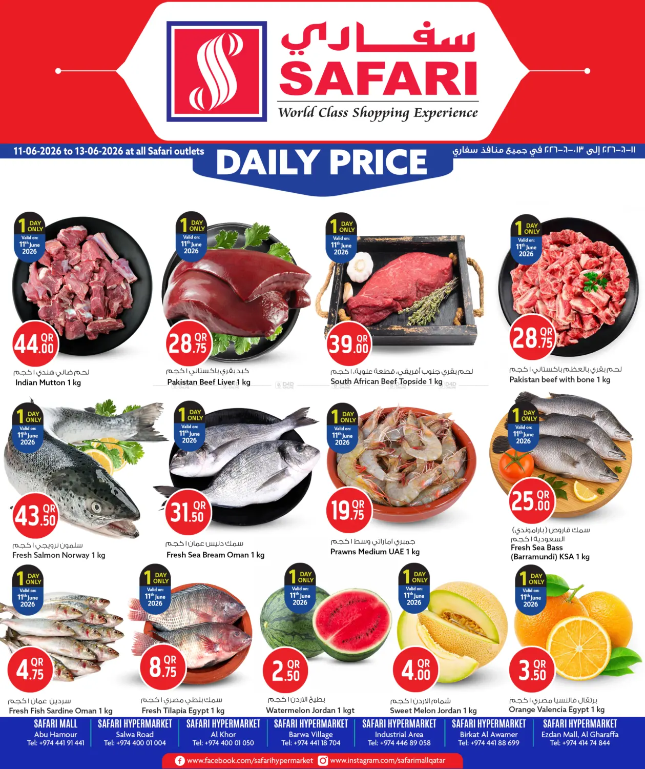 Daily Price in Al Khor