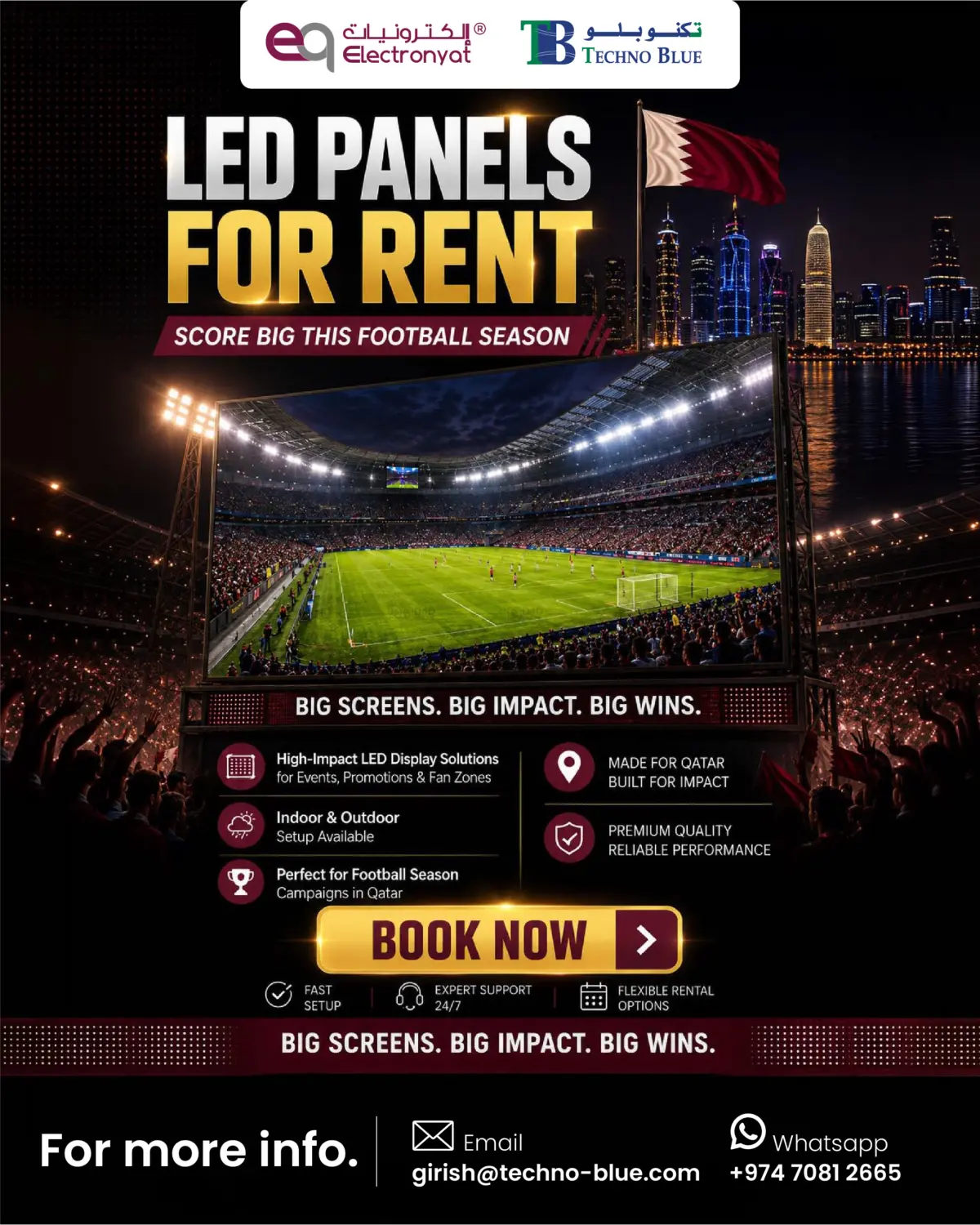 Led Panels For Rent in Al Khor
