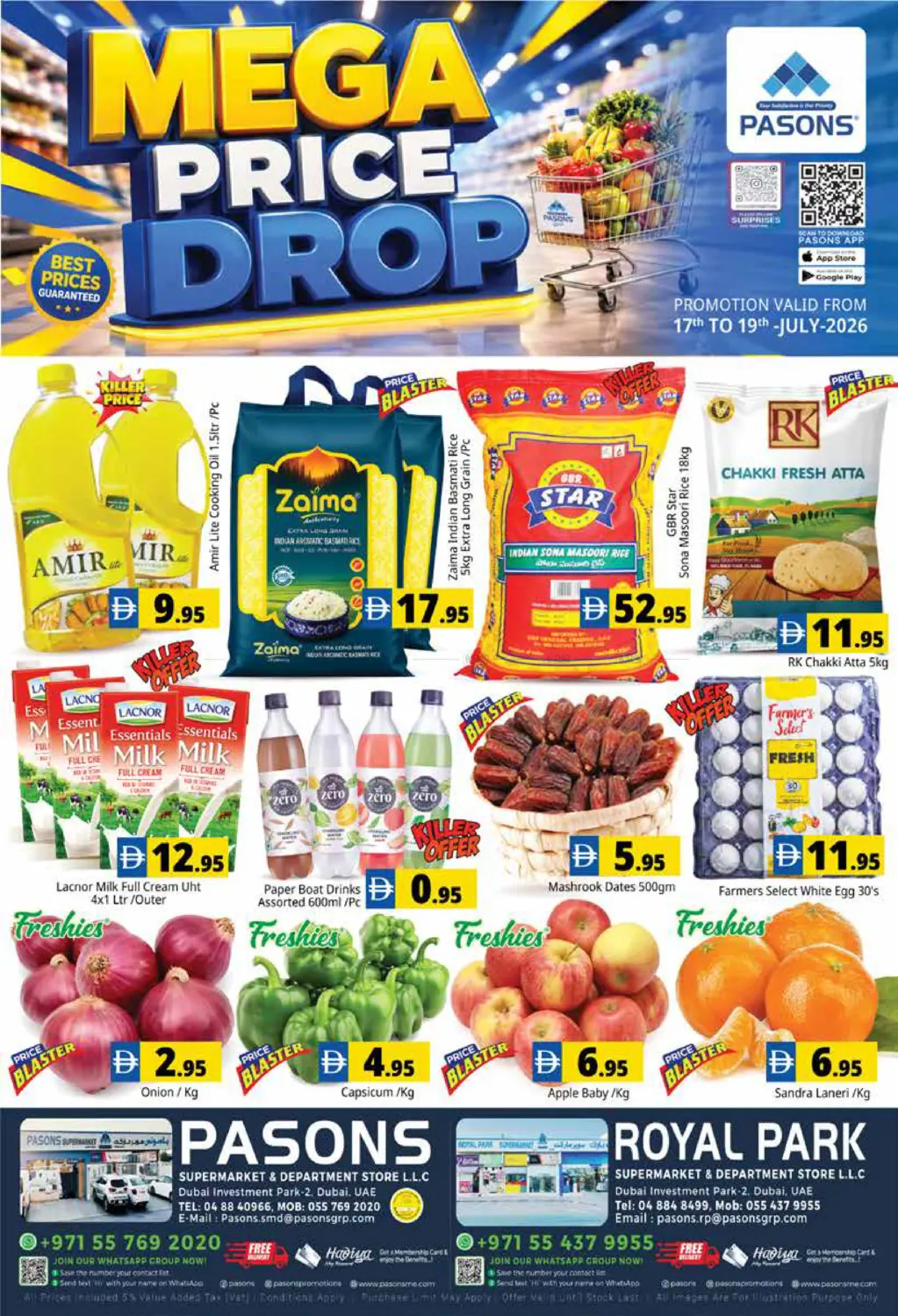 Pasons Supermarket & Dept Store LLC, Royal Park - Dubai in Dubai