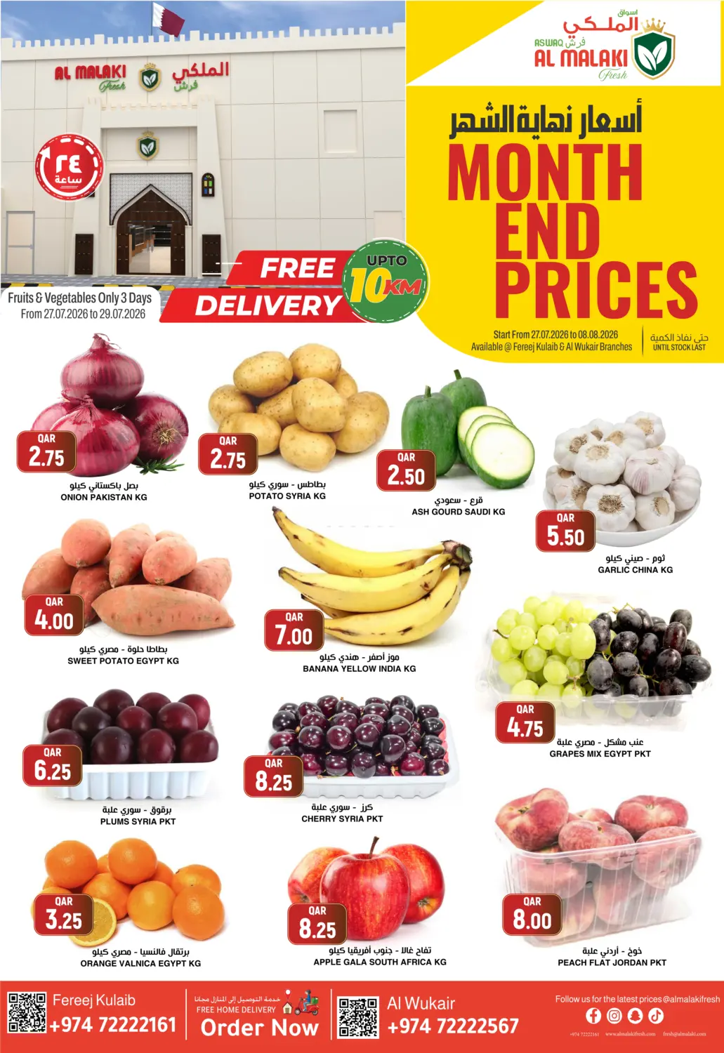 Month End Prices in Umm Salal