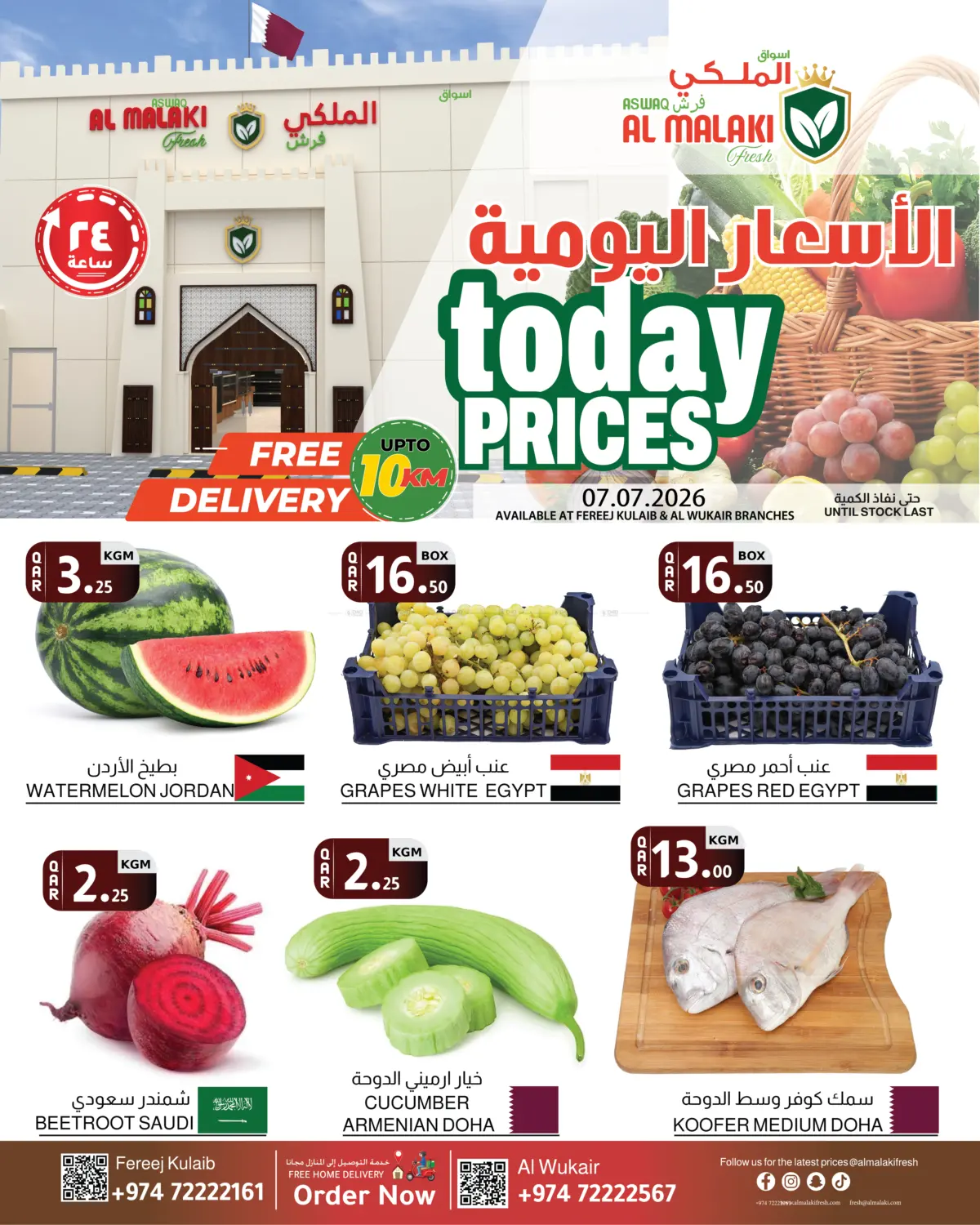 Today Prices in Al-Shahaniya