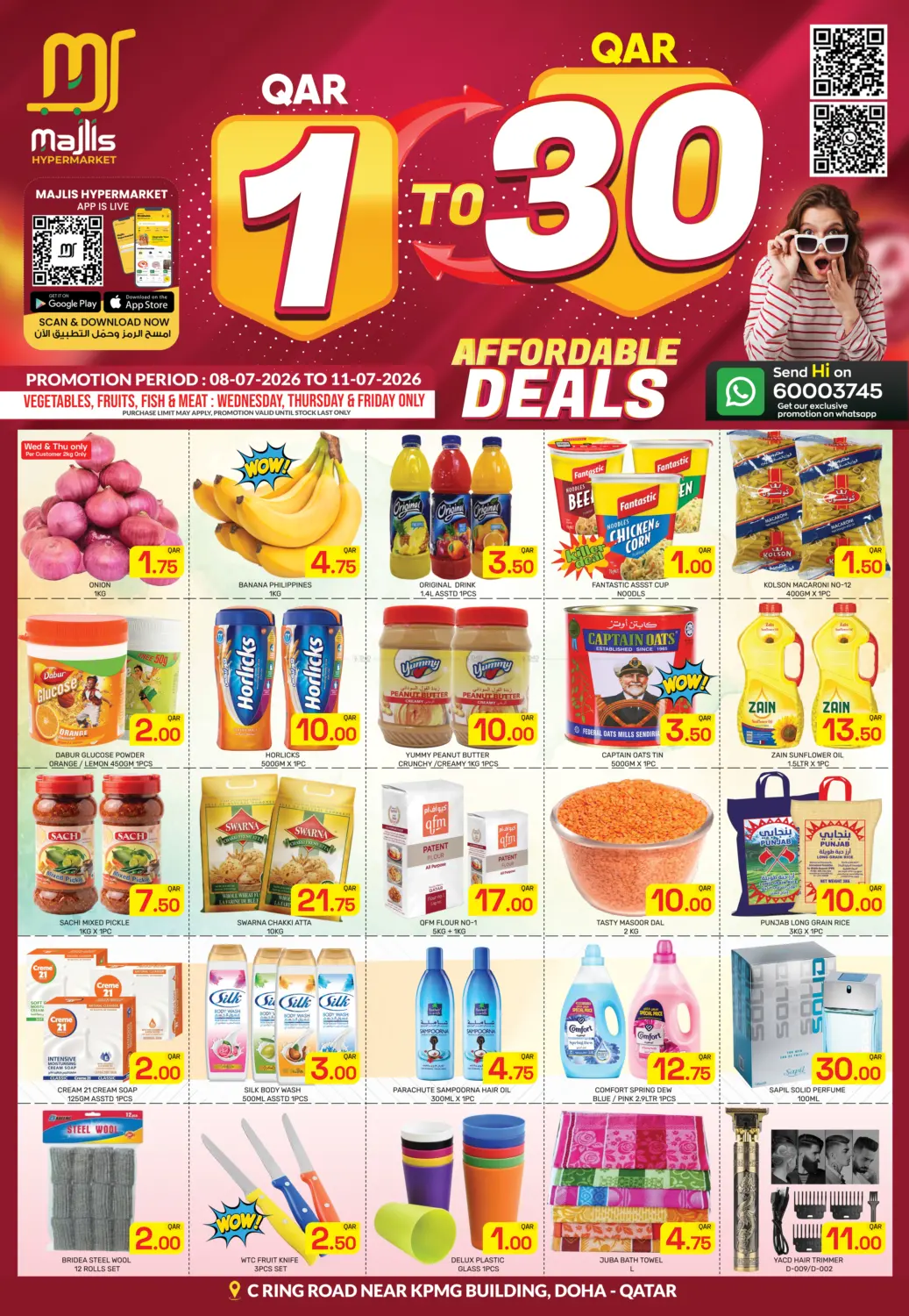 QAR 1 To QAR 30 Deals@ C Ring Road in Al Rayyan
