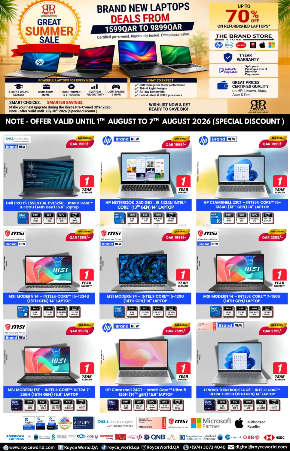 Brand New Laptops in Al-Shahaniya