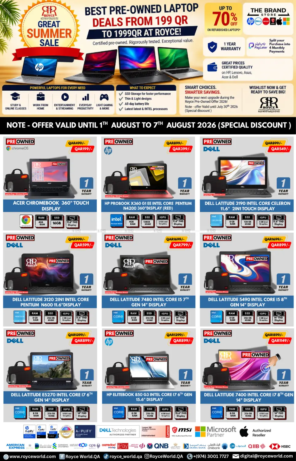 Best Pre-Owned Laptops in Al Rayyan