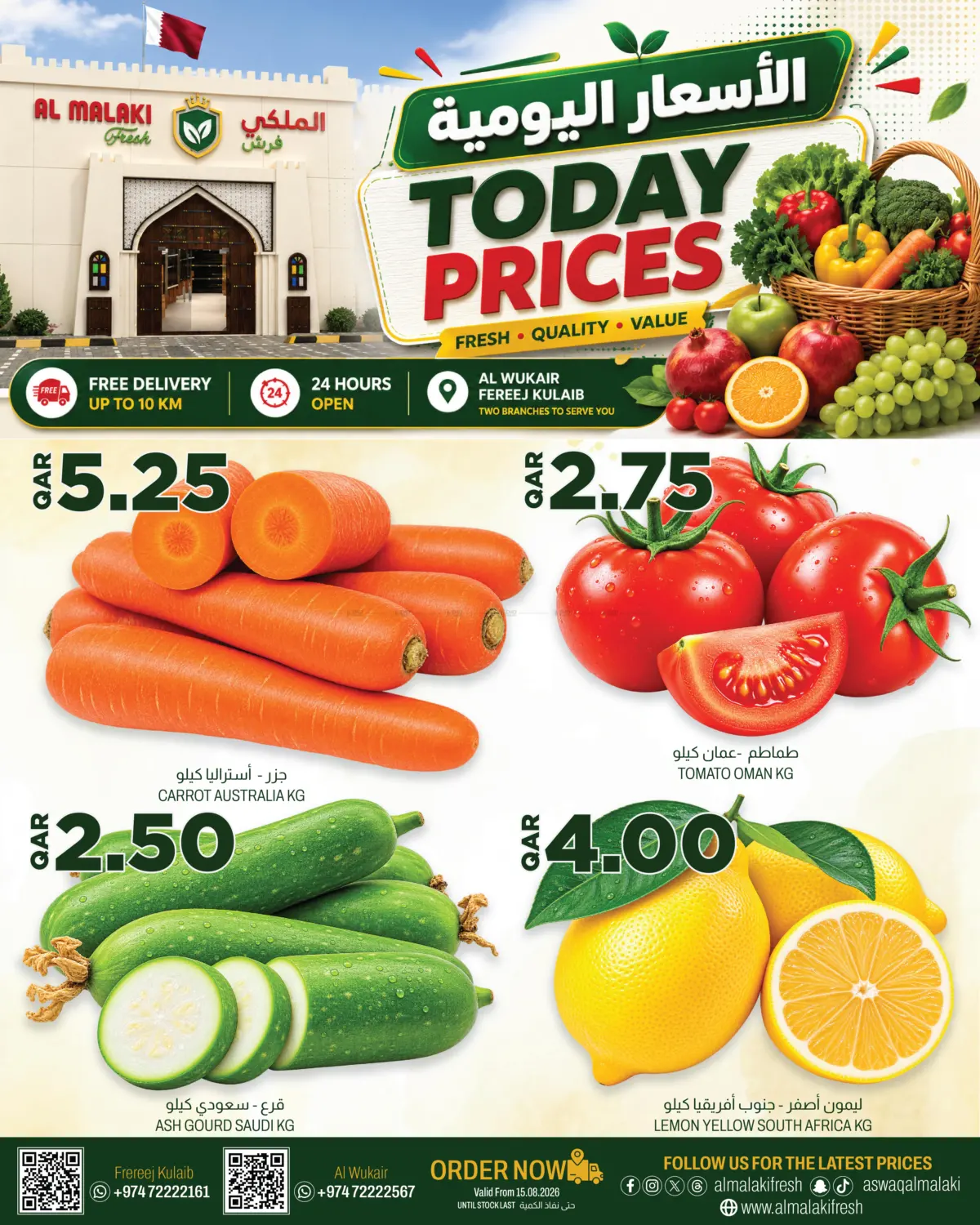 Today Prices in Al-Shahaniya