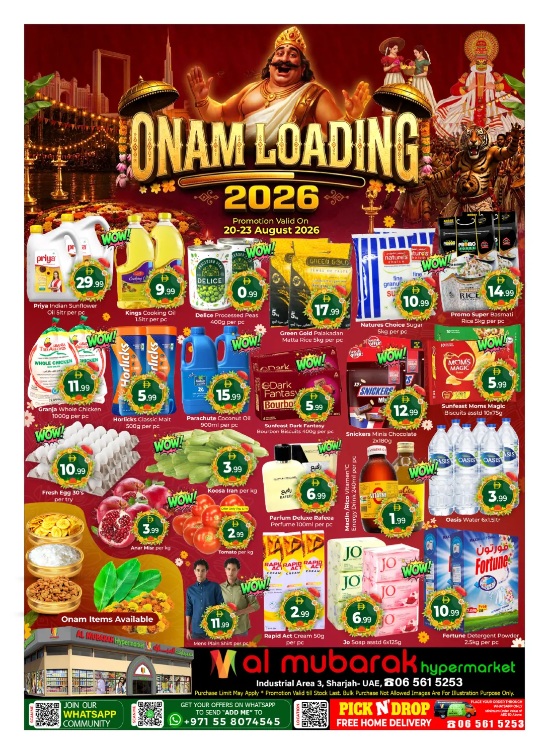 Onam Loading in Sharjah / Ajman