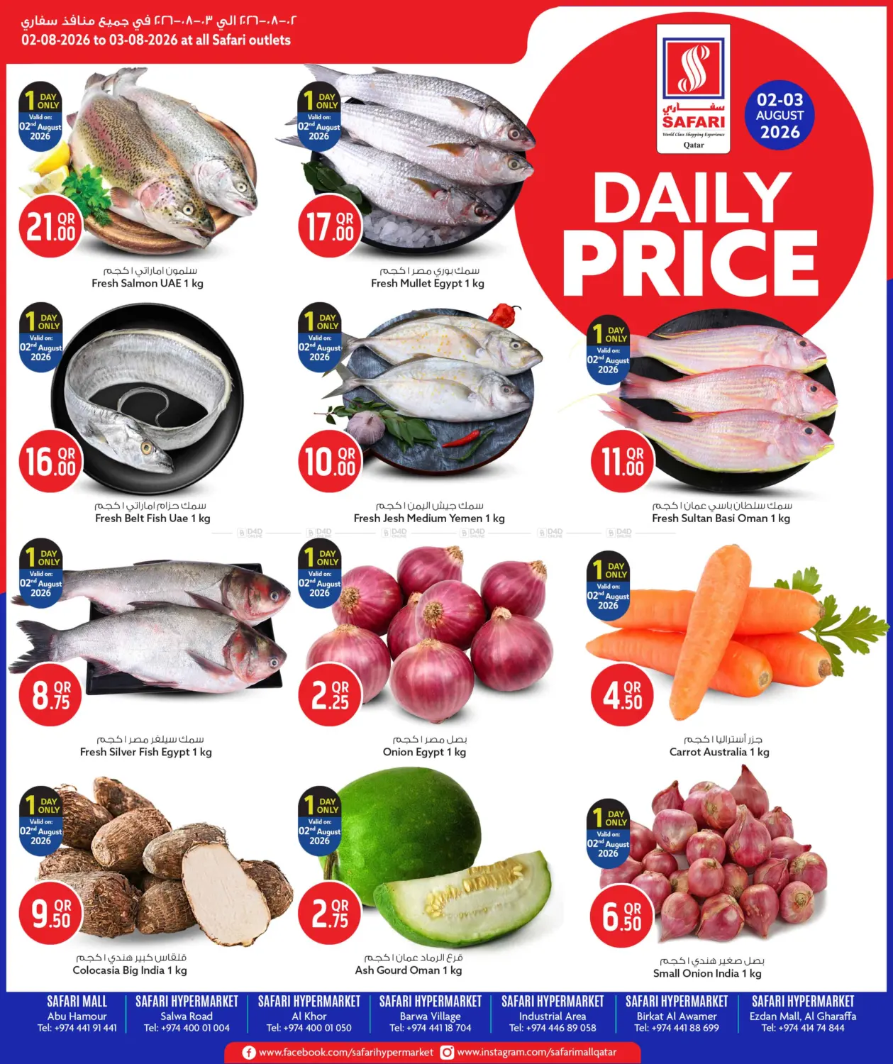 Daily Price in Al Khor