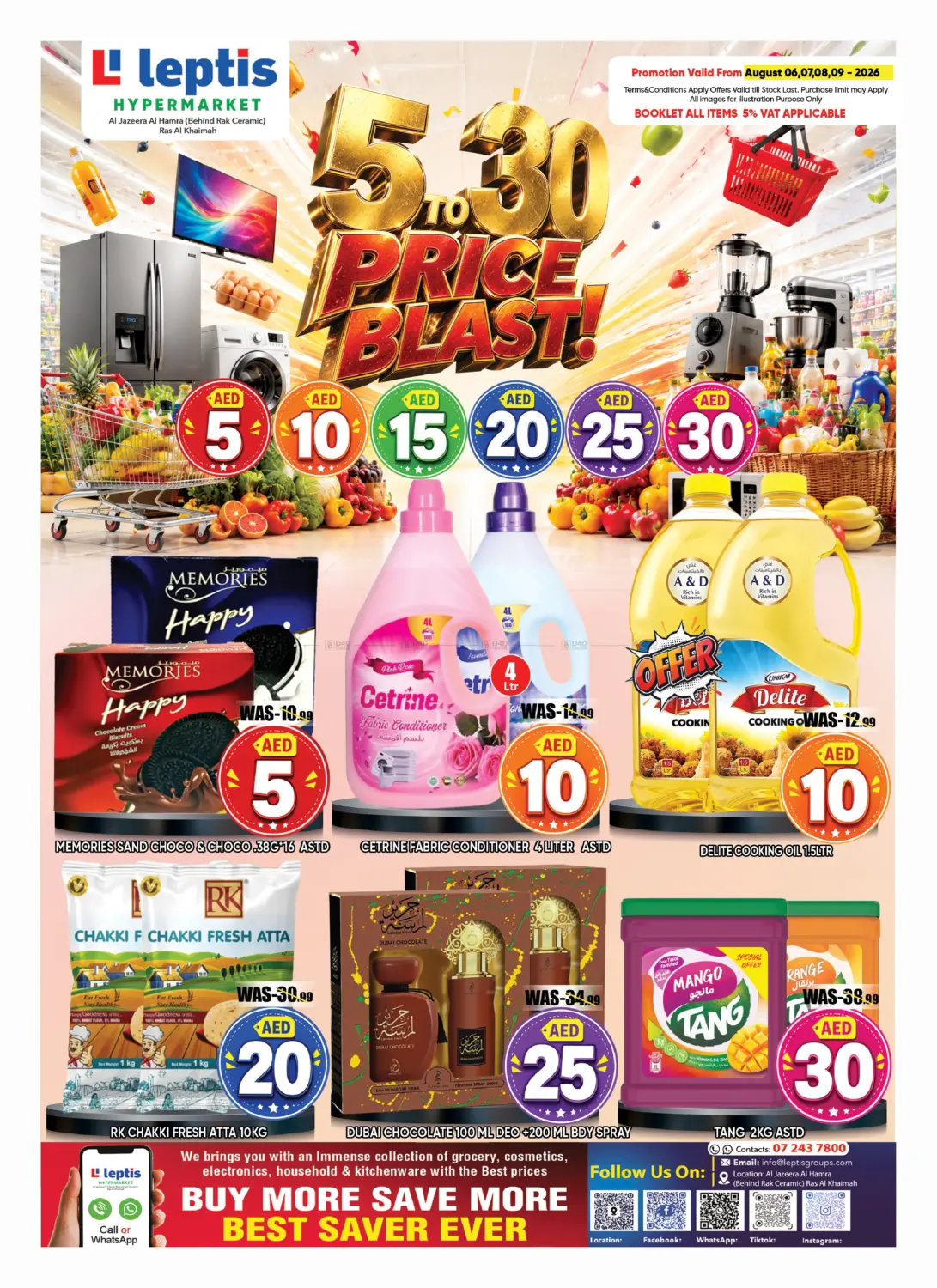 5 to 30 Price Blast in Ras al Khaimah