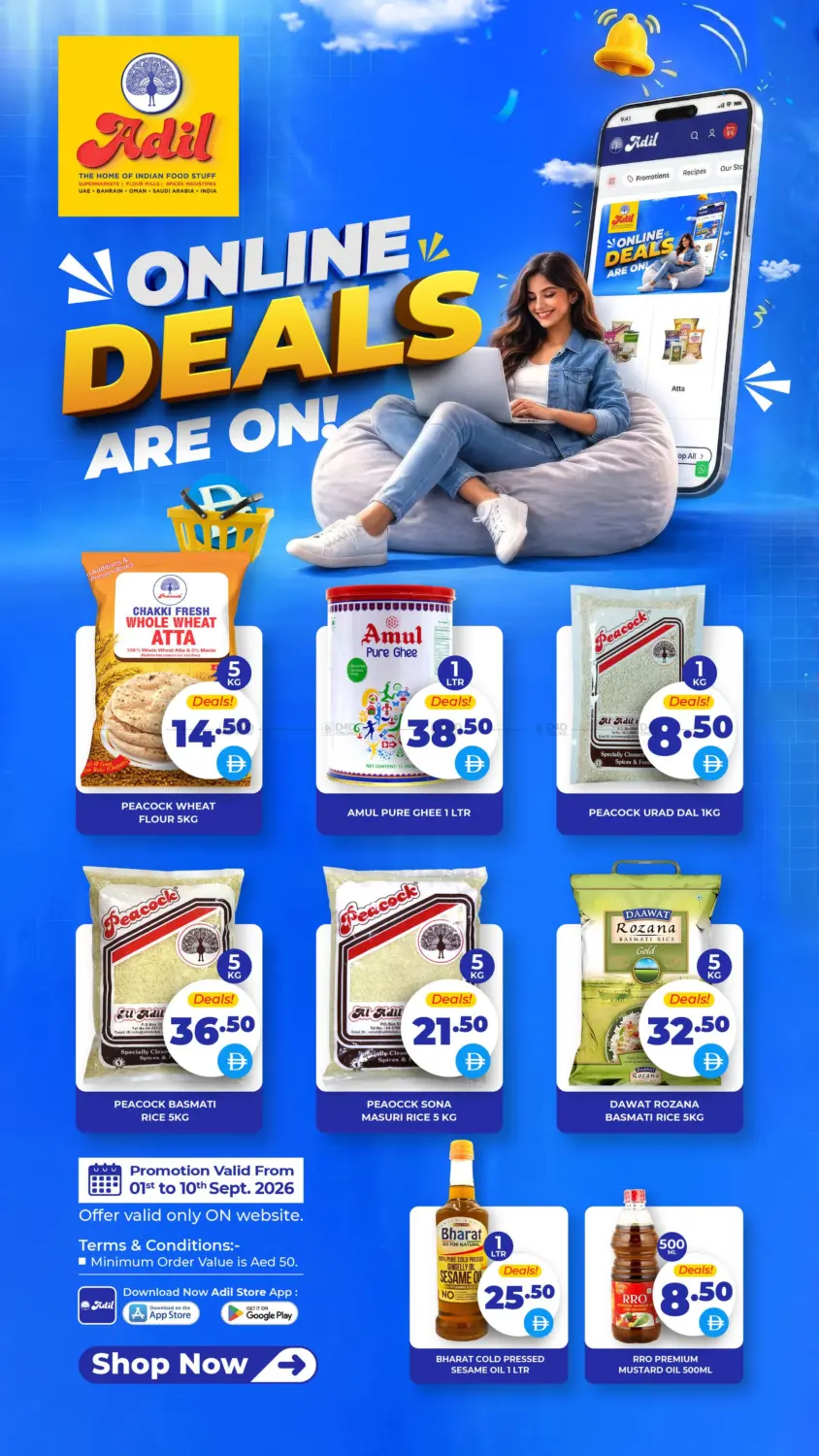 Online Deals Are ON! in Dubai