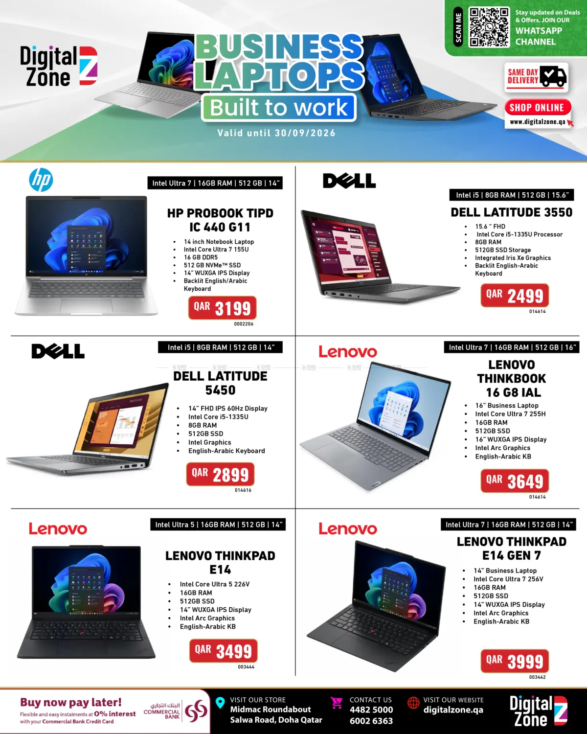 Business Laptops Built To Work in Umm Salal