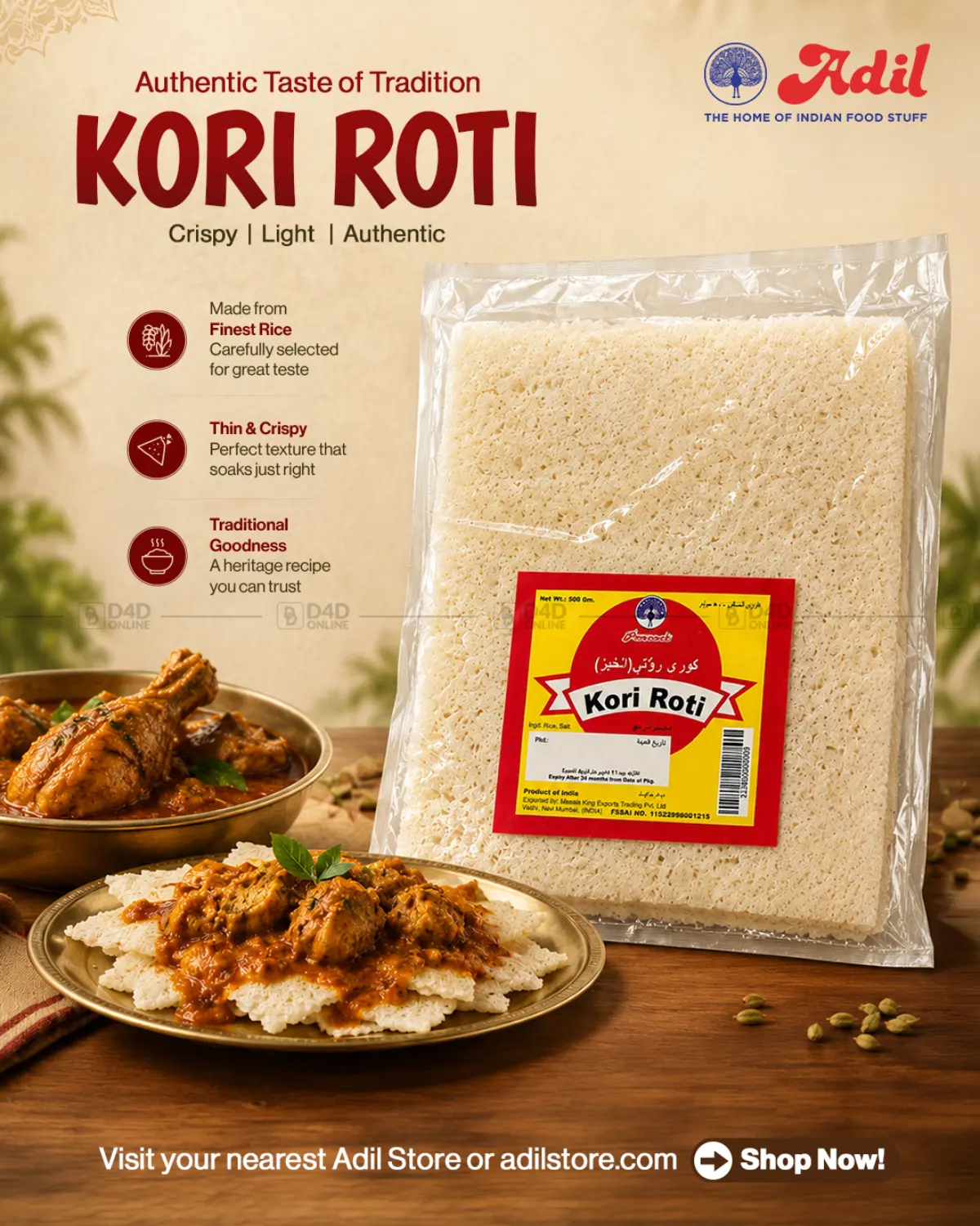 Authentic Taste Of Tradition-Kori Roti in Abu Dhabi
