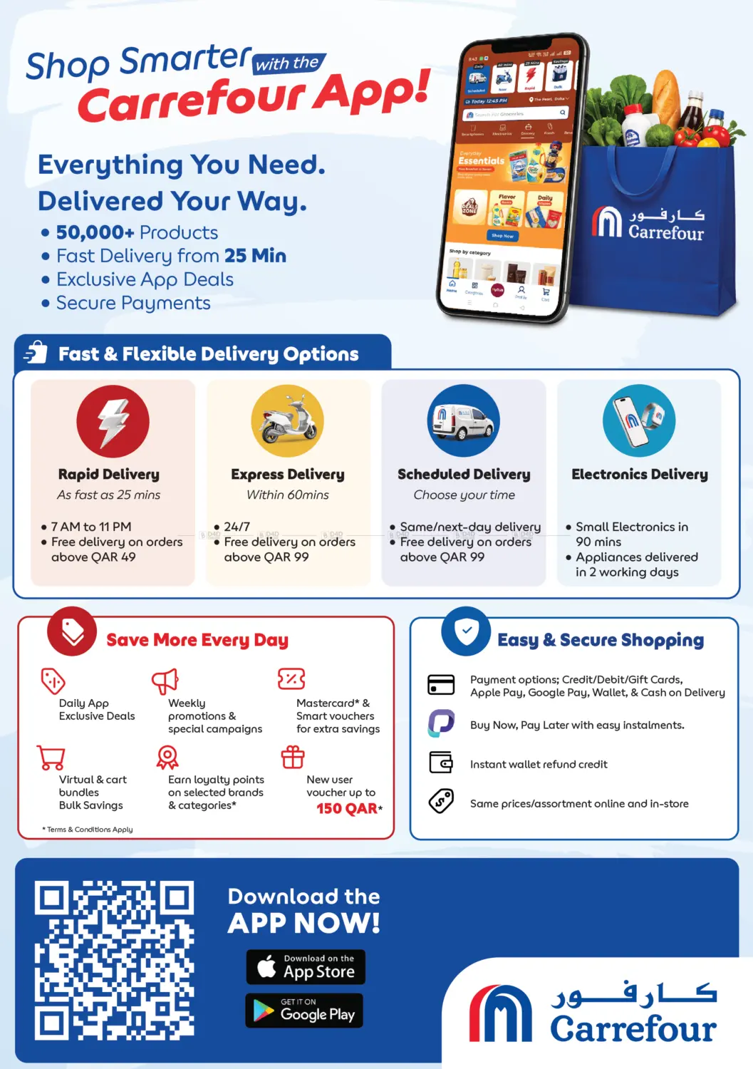 Shop Smarter With The Carrefour App! in Al-Shahaniya