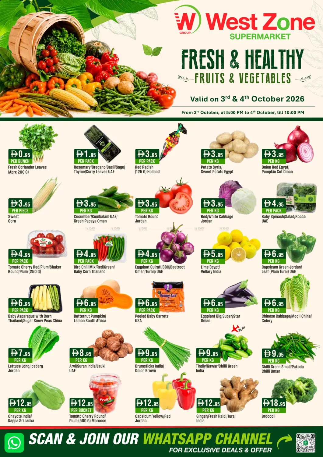 Fresh & Healthy Fruits & Vegetables in Dubai