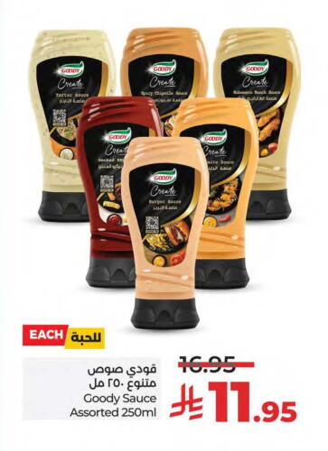 Sauces & Spreads in LULU Hypermarket, Saudi Arabia Offers - Saudi Arabia GOODY Other Sauce available at LULU Hypermarket in KSA, Saudi Arabia, Saudi - Saihat