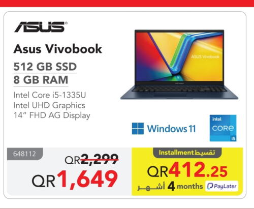 ASUS Laptop available at Jarir Bookstore  in Qatar - Al Khor