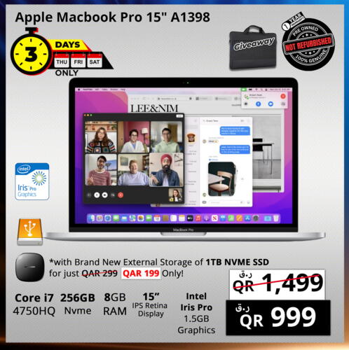 كمبيوتر ولابتوب in برستيج كمبيوتر, قطر Offers - قطر أبل لابتوب available at برستيج كمبيوتر in قطر - الشمال