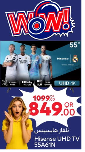 TV in Carrefour, Qatar Offers - Qatar HISENSE Smart TV available at Carrefour in Qatar - Al Wakra