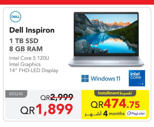 DELL Laptop available at Jarir Bookstore  in Qatar - Al Rayyan
