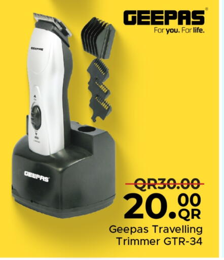 GEEPAS Hair Remover  available at Family Food Centre in Qatar - Al Wakra