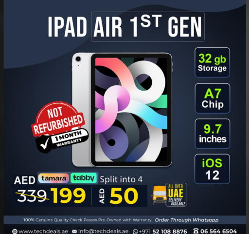 APPLE iPad available at TechDeals Electronics Trading in UAE - Umm al Quwain