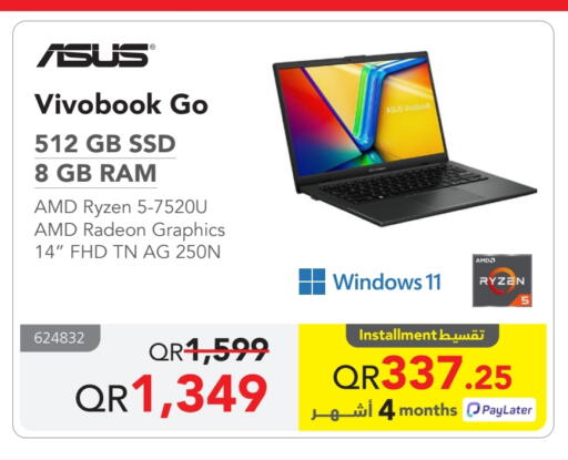 ASUS Laptop available at Jarir Bookstore  in Qatar - Al Khor