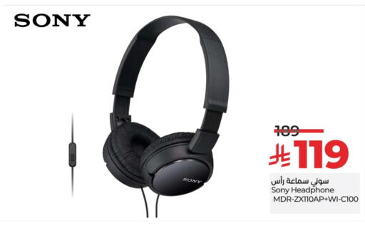 SONY Earphone available at LULU Hypermarket in KSA, Saudi Arabia, Saudi - Mecca