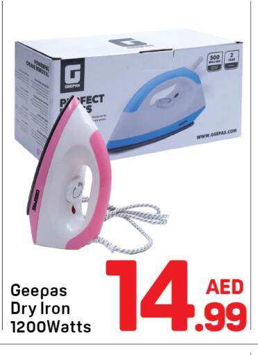 GEEPAS Ironbox available at Day to Day Department Store in UAE - Dubai