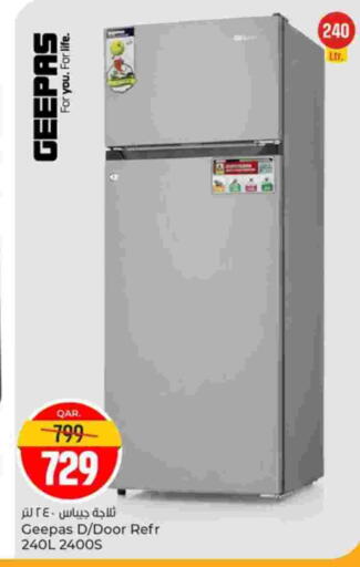 GEEPAS Refrigerator available at Paris Hypermarket in Qatar - Al-Shahaniya