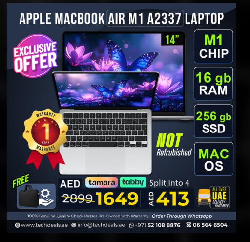 APPLE Laptop available at TechDeals Electronics Trading in UAE - Abu Dhabi