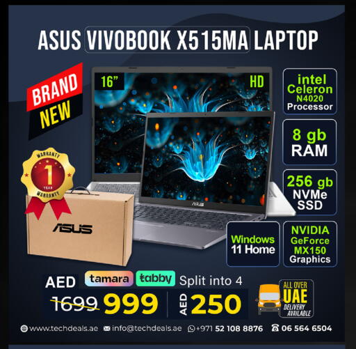 ASUS Laptop available at TechDeals Electronics Trading in UAE - Dubai