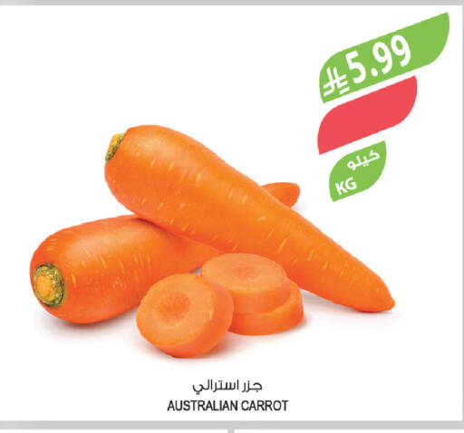 Carrot available at Farm  in KSA, Saudi Arabia, Saudi - Al-Kharj
