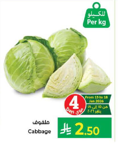 Cabbage available at Kabayan Hypermarket in KSA, Saudi Arabia, Saudi - Jeddah