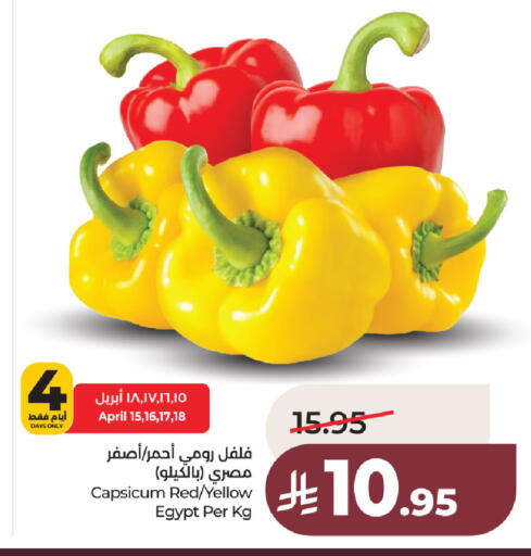 Capsicum from Egypt available at LULU Hypermarket in KSA, Saudi Arabia, Saudi - Al Khobar