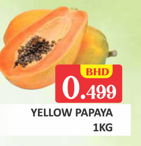 Papaya available at Talal Markets in Bahrain