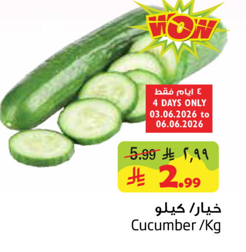 Cucumber available at ليان هايبر in مملكة العربية السعودية, السعودية, سعودية - المنطقة الشرقية