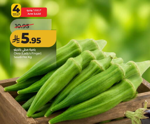 Okra from Saudi Arabia available at لولو هايبرماركت in مملكة العربية السعودية, السعودية, سعودية - حائل‎