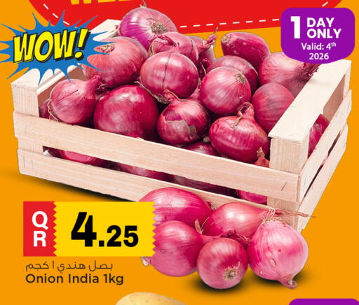 Onion from India available at Marza Hypermarket in Qatar - Al Rayyan