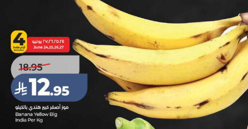 Banana from India available at لولو هايبرماركت in مملكة العربية السعودية, السعودية, سعودية - الرياض