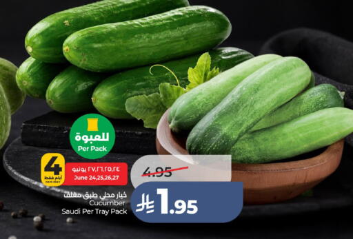 Cucumber from Saudi Arabia available at لولو هايبرماركت in مملكة العربية السعودية, السعودية, سعودية - عنيزة