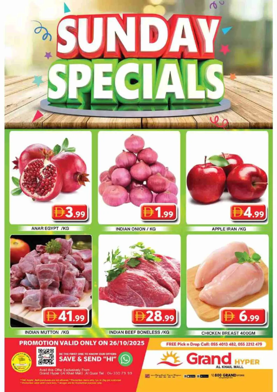 UAE - Dubai Grand Hyper Market offers in D4D Online. Al Khail Mall - Dubai. . Only On 26th October