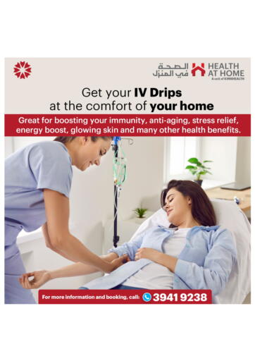 Get your IV Drips at the comfort of your home