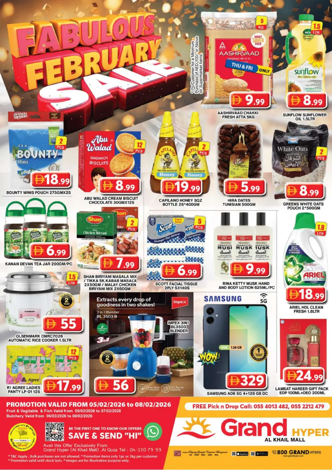 UAE - Dubai Grand Hyper Market offers in D4D Online. Al Khail Mall, Dubai. . Till 8th February