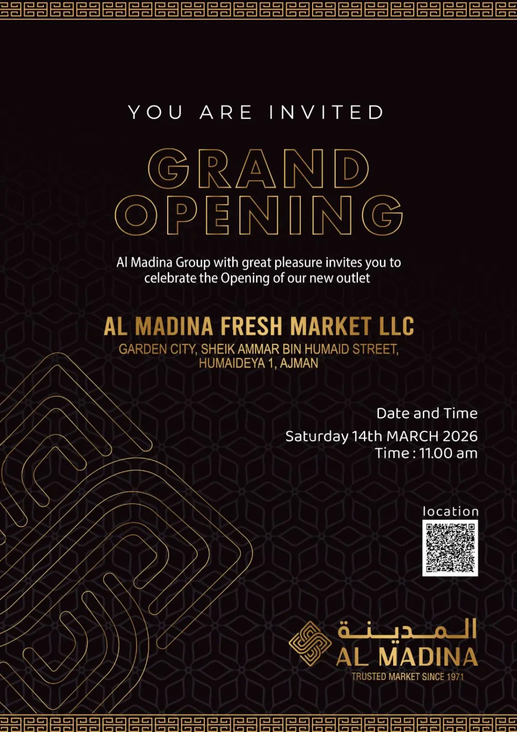 UAE - Sharjah / Ajman AL MADINA offers in D4D Online. Grand Opening. . Only On 14th March